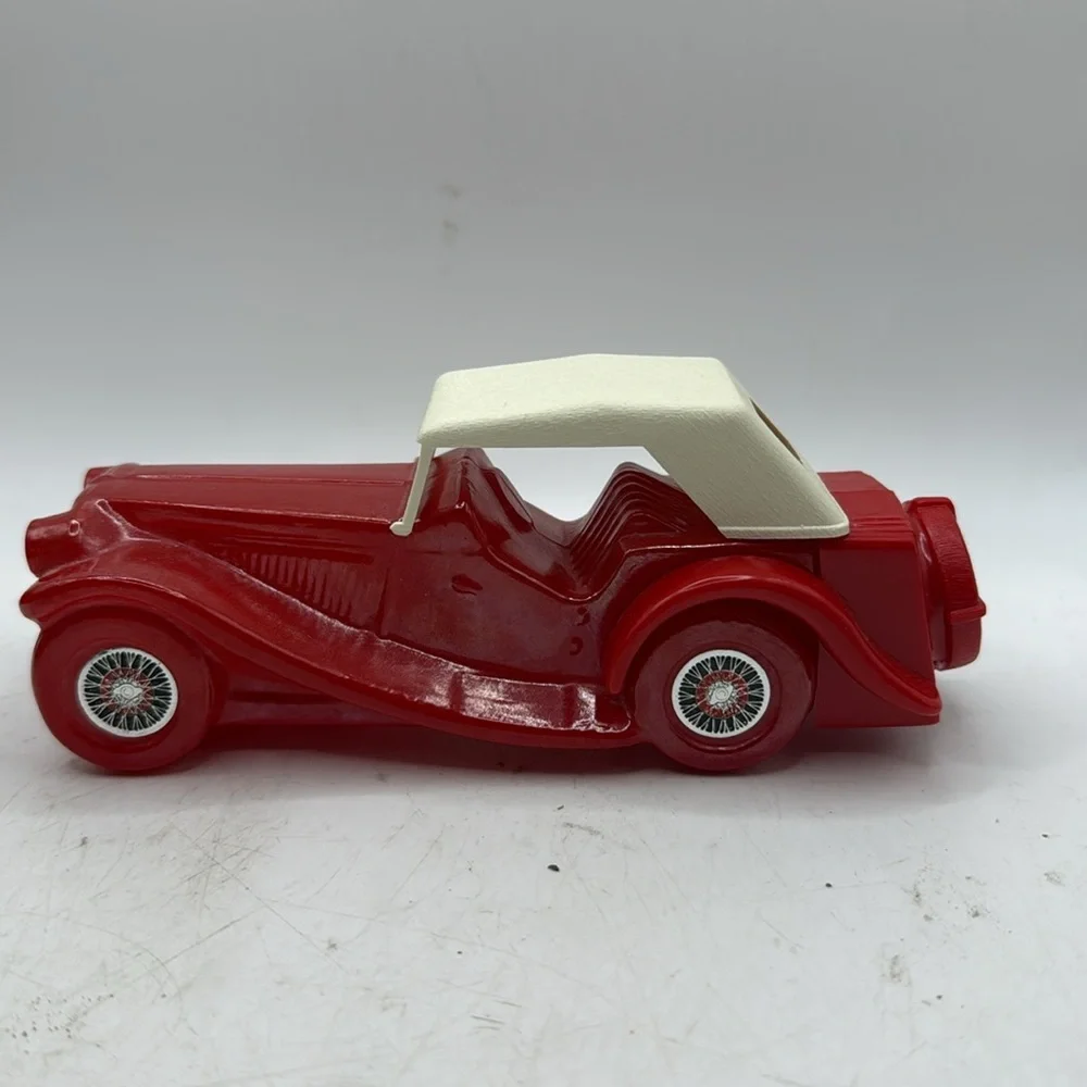 Vintage Avon Classic Red Car Glass Collectible Bottle Blend 7 After Shave Decor